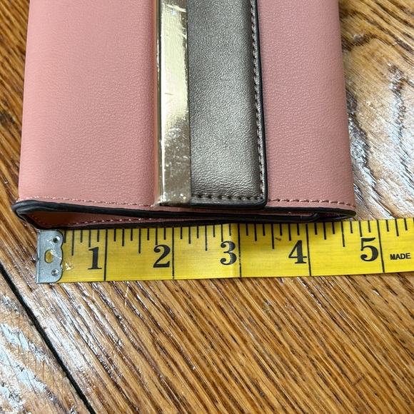 Nicole Lee Dusty Pink wallet. Snap front flap, still has protective vinyl. - Picture 10 of 13